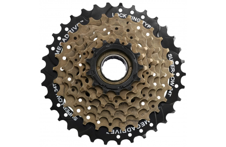 Freewheel 7 speed Sunrace MFM300 14-34T — zwart