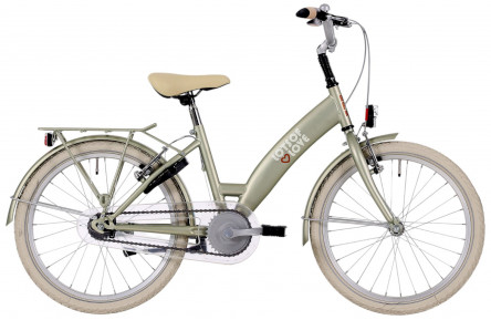 BFN meisjesfiets Lots of love 20" remnaaf mat desert sage