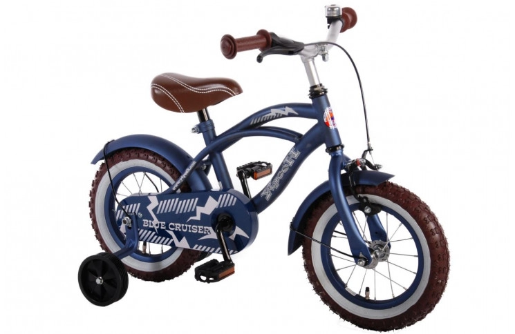 Volare Blue Cruiser Kinderfiets 12"/21.5 cm/Blauw/51201