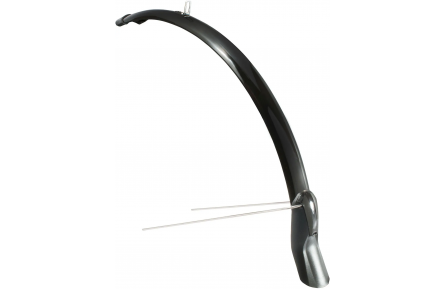 Voorspatbord Eurofender Scatto 28" x 51 mm - zwart