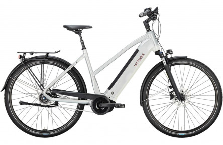VICTORIA Electric trekking bike TRESALO 15 №1 28"/53cm-M/5/airstream silver/02920125