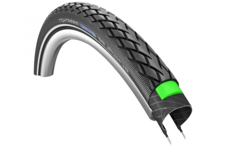 Schwalbe Marathon (Greenguard 3mm anti-puncture), Black with reflection, 28x1.50, ETRTO 40-622