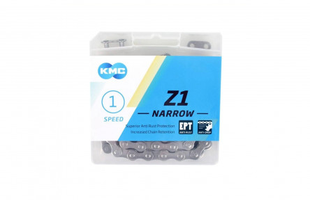 KMC Z1 chain narrow 1/2x3/32, single speed