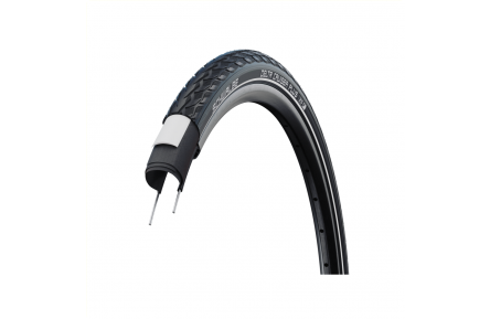 EB1603B Schwalbe Delta Cruiser Plus (3mm ant-ilek), Zwart met reflectie, 28x1½, ETRTO 40-635