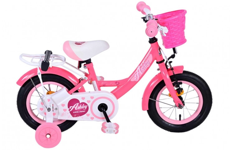 Volare Ashley Kinderfiets 12"/21.5 cm/Roze-Rood/31234