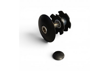 BC1303A Balhoofdbev.A-Head zwart 1.1/8"