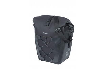 Single Bicycle Bag Basil Navigator Waterproof Black 25-31 Liters