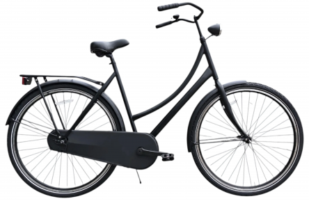 Omafiets No Label 28"/52cm/matzwart