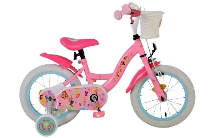 Disney Princess Kinderfiets 14"/23 cm/Roze-Rood/21414-SACB