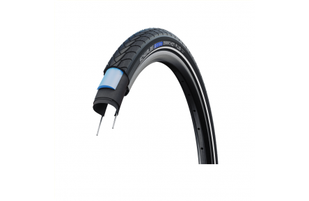 EB1603C Schwalbe Marathon plus smartguard (5mm anti-leklaag), Zwart met reflectie, 28x1½, ETRTO 40-635