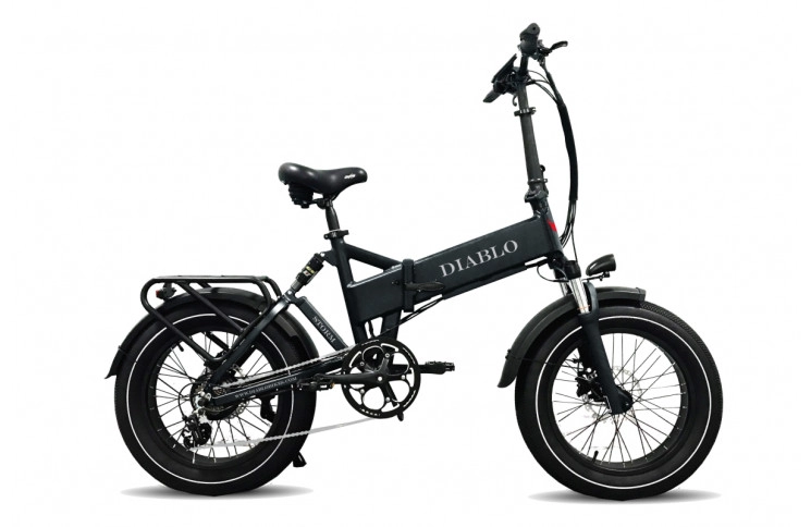 DIABLO E-BIKE, FOLDING, STORM, 7DR SHIMANO, HYDRAULIC, MATT-BLACK, 1000460 ACCU (15AH,48V,720WH)