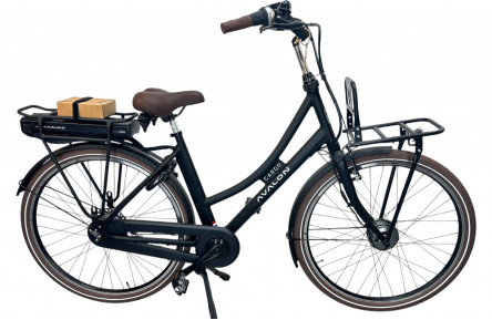 Damesfiets Avalon E-Cargo N7 28"/50cm/Zwart/36V 12Ah 432Wh