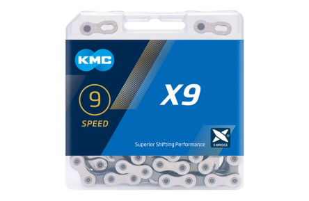 KMC chain X9 silver/grey 114s