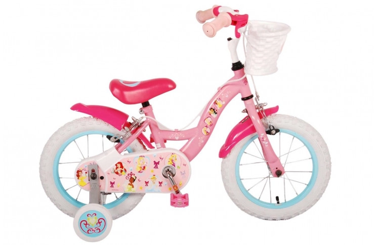 Disney Princess Kinderfiets 14"/23 cm/Roze-Rood/21415-SAFW