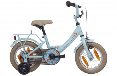 BFN meisjesfiets Flower Fun 12" remnaaf blauw, FK0270