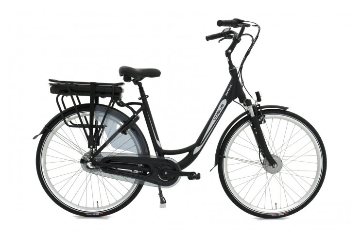 VOGUE E-BIKE, BASIC, 7SP SHIMANO, 47CM, MATT-ZWART, (13AH,36V, 468 Wh), UART (1000416) KLEUR LCD