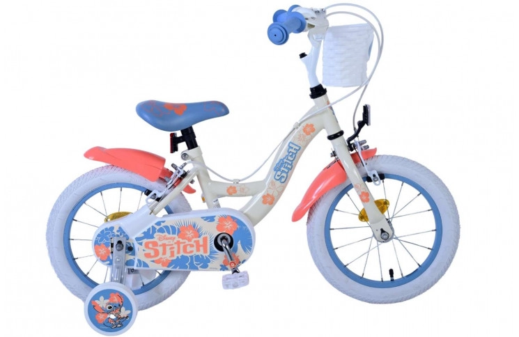 Disney Stitch Kids Bike 14"/23 cm/Cream Coral Blue/31451-SAFW