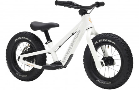 Kids Ride Shotgun Dirt Hero V2 Off-Road Balance Bike, 12", Magura, white
