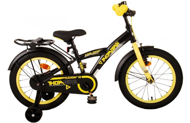 Volare Thombike Kids Bike 16"/23 cm/Black-Yellow/21546