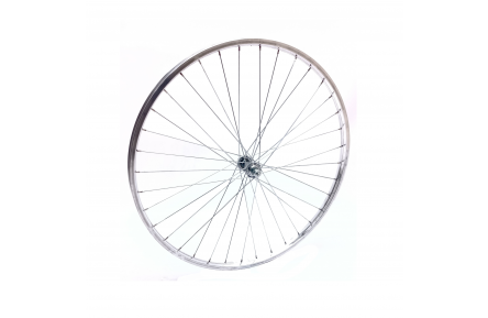Z Voorwiel 28x1 5/8x1 3/8 alu, polished