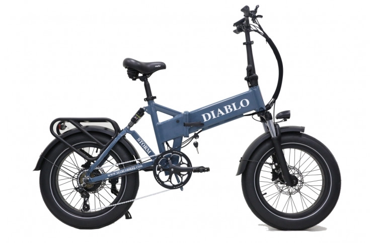 DIABLO E-BIKE, FOLDING, STORM, 7DR SHIMANO, HYDRAULIC, DARK-BLUE, 1000460 ACCU (15AH,48V,720WH)