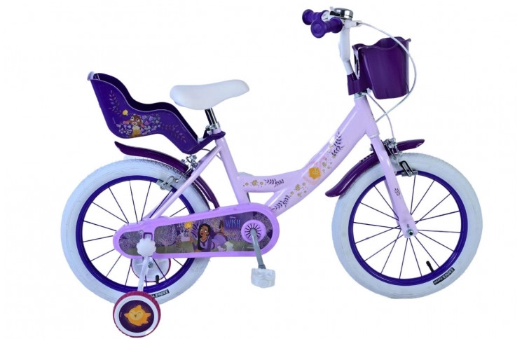 Disney Wish Kinderfiets 16"/29 cm/Roze-Paars/21711-DR