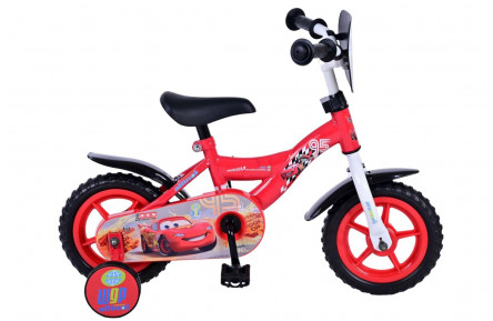 Disney Cars Kinderfiets 10"/20 cm/Rood-Zwart/31005-NP