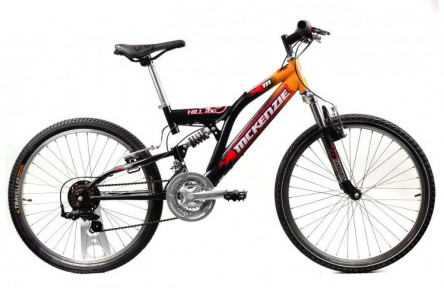 Boys bike McKenzie Hill 100 24" XS black and orange