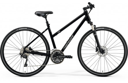 Merida CROSSWAY 300 GLOSSY BLACK (SILVER) LADIES S