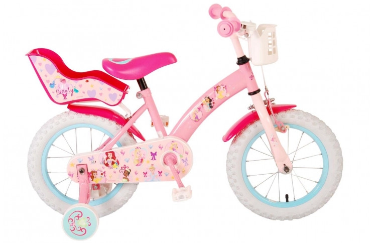 Disney Princess Kinderfiets 14"/23 cm/Roze-Rood/21409-CH