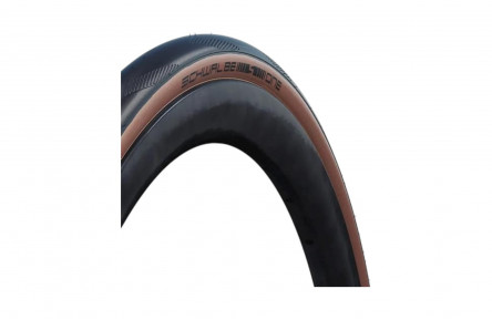 SCHWALBE BUITENBAND ONE 30-622 (700X30C) RACEGUARD ZWART/BRONS VOUWBAND