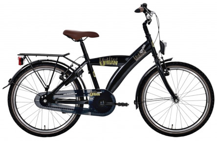 BFN jongensfiets Urban 26" 3V remnaaf glans zwart, FK0058