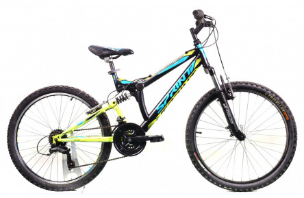 Boys' bike Sprint Element 24" S black and green