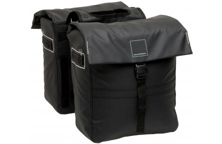 Dubbele fietstas New Looxs Leeds Double - 38 liter - 33 x 18 x 38 cm (2x) — Black
