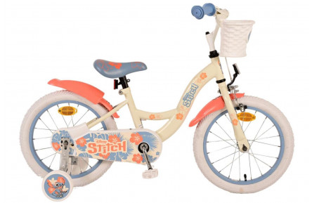 Disney Stitch Kinderfiets 16"/25 cm/Cr?me koraal Blauw/31650-SACB