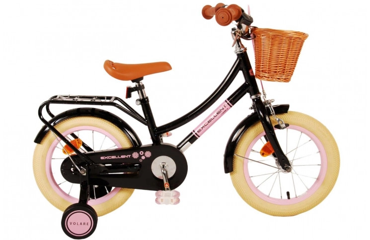 Volare Excellent Kinderfiets 14"/23 cm/Zwart/21146