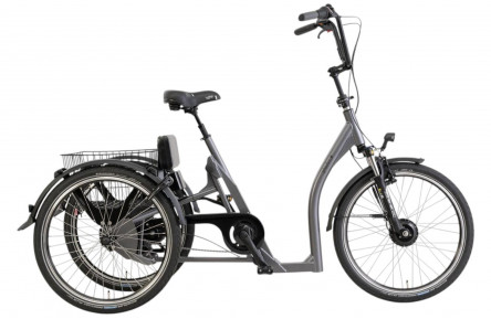 pfautec Elektrische shoppingfiets Tamo FM №1 24"/45cm/7/blauwgrijs mat/02090070