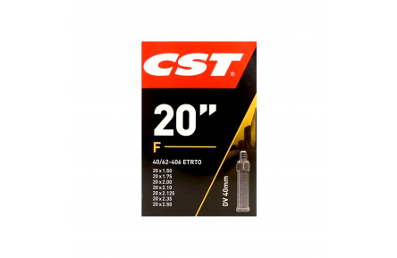 CST Inner Tube 20x1.75/2 ETRTO 40/62-406 Combi, Valve: Dunlop blitz/Holland 40mm