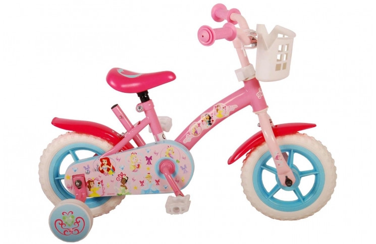 Disney Princess Kinderfiets 10"/20 cm/Roze-Rood/21009-NP