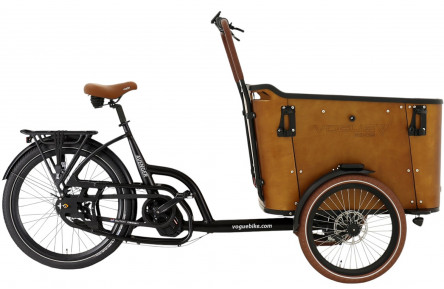 E-CARGO Vogue Avenger 8 28"/50cm/Matt-Black-Brown/36V 15Ah 540Wh Ananda M100 LCD