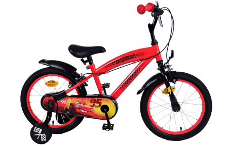 Disney Cars Kinderfiets 16"/25 cm/Rood-Zwart/21635-SAFW