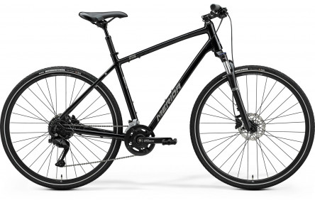 Merida CROSSWAY 100 GLOSSY BLACK (SILVER) L