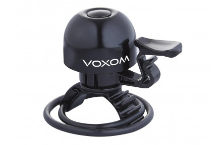 Voxom Bicycle Bell Kl15 22,2-31,8mm, O-Ring, black