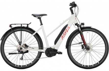 KAYZA Electric trekking bike Tanana Dry 4 28"/45cm-S/9/snow white - red/02705499