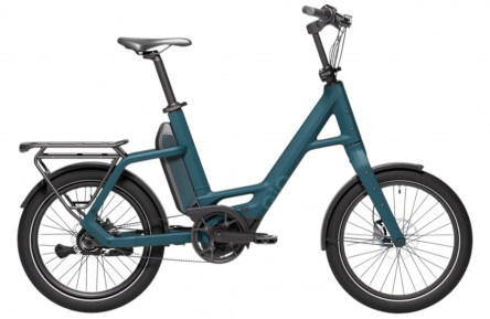 QiO Elektrische compactfiets "Compact P5" (#1) unisex, 20", petrol blue matt, Shimano Nexus 5 versnellingen, 48 cm /02652106