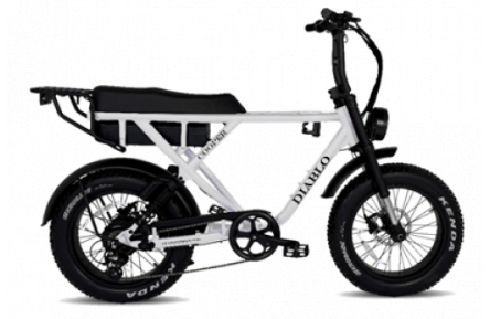 DIABLO E-BIKE, COOPER, 7DR SHIMANO, FASHION GREY, HYDRAULIC, 1000776 ACCU (15AH,48V,720WH)