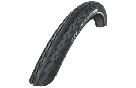 CST Xpedium One (1mm anti-lek) Zwart met zijreflectie. 28x1 1/4, ETRTO 32-622