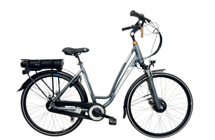 Woman's bicycle Amslod Preston MTX W/al/grijs/28/elektro/stad/f53