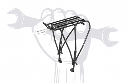 Bagagedrager vervangen (incl. reflector / achterlicht), materialen worden apart berekend