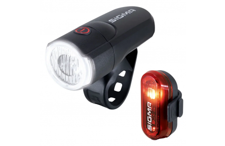 Sigma Aura 30/Curve LED Lamp Set with Battery Black